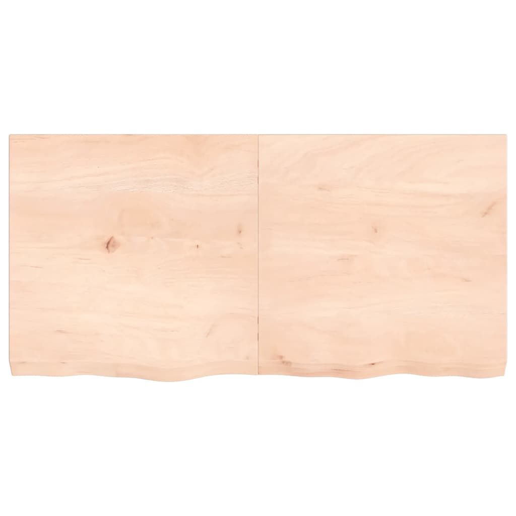 vidaXL Πάγκος Μπάνιου 120x60x(2-6) εκ. από Ακατέργαστο Μασίφ Ξύλο