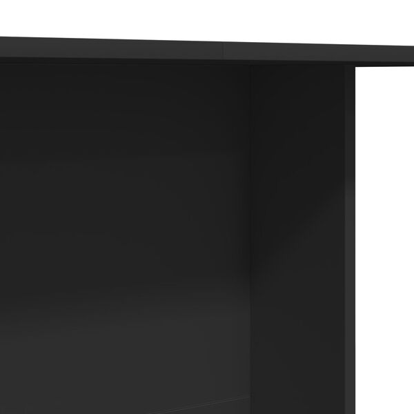 vidaXL Τραπεζαρία Μαύρο 110 x 60 x 75 cm Επεξεργασμένο ξύλο