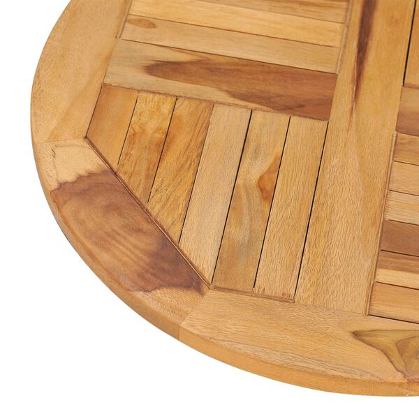 vidaXL Δίσκος Τραπεζιού Περιστρεφόμενος από Μασίφ Ξύλο Teak