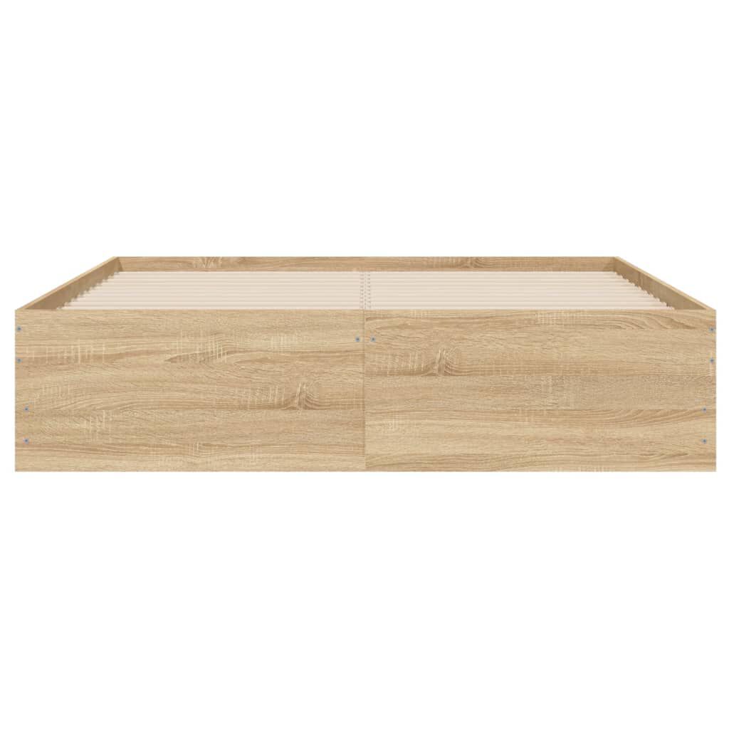 vidaXL Πλαίσιο Κρεβατιού με συρτάρια Sonoma Δρυς 120x200εκ. Επεξ. Ξύλο