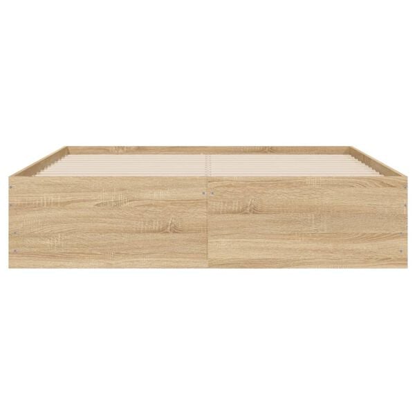 vidaXL Πλαίσιο Κρεβατιού με συρτάρια Sonoma Δρυς 120x200εκ. Επεξ. Ξύλο