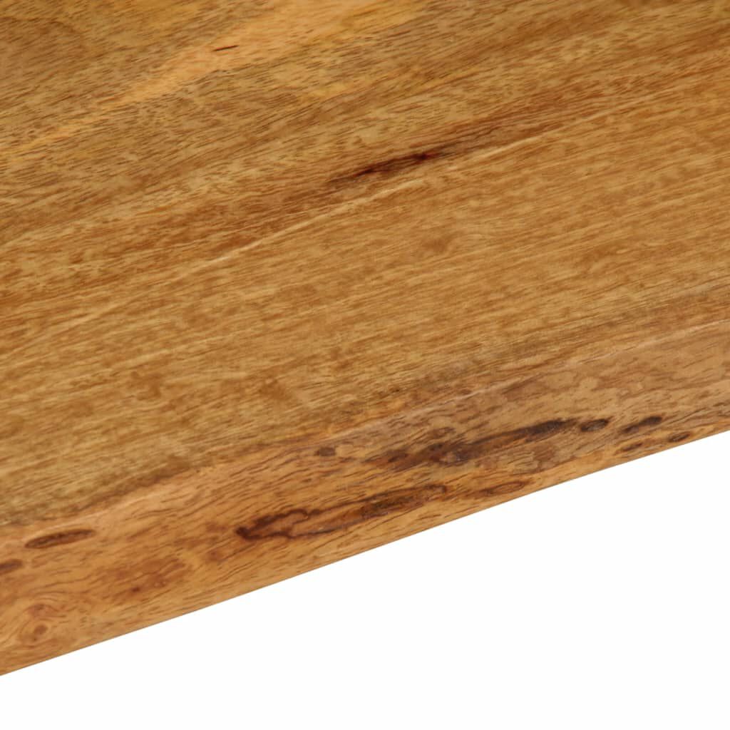 vidaXL Επιφάνεια Τραπεζιού 80x80x2,5 εκ. Live Edge Μασίφ Ξύλο Μάνγκο