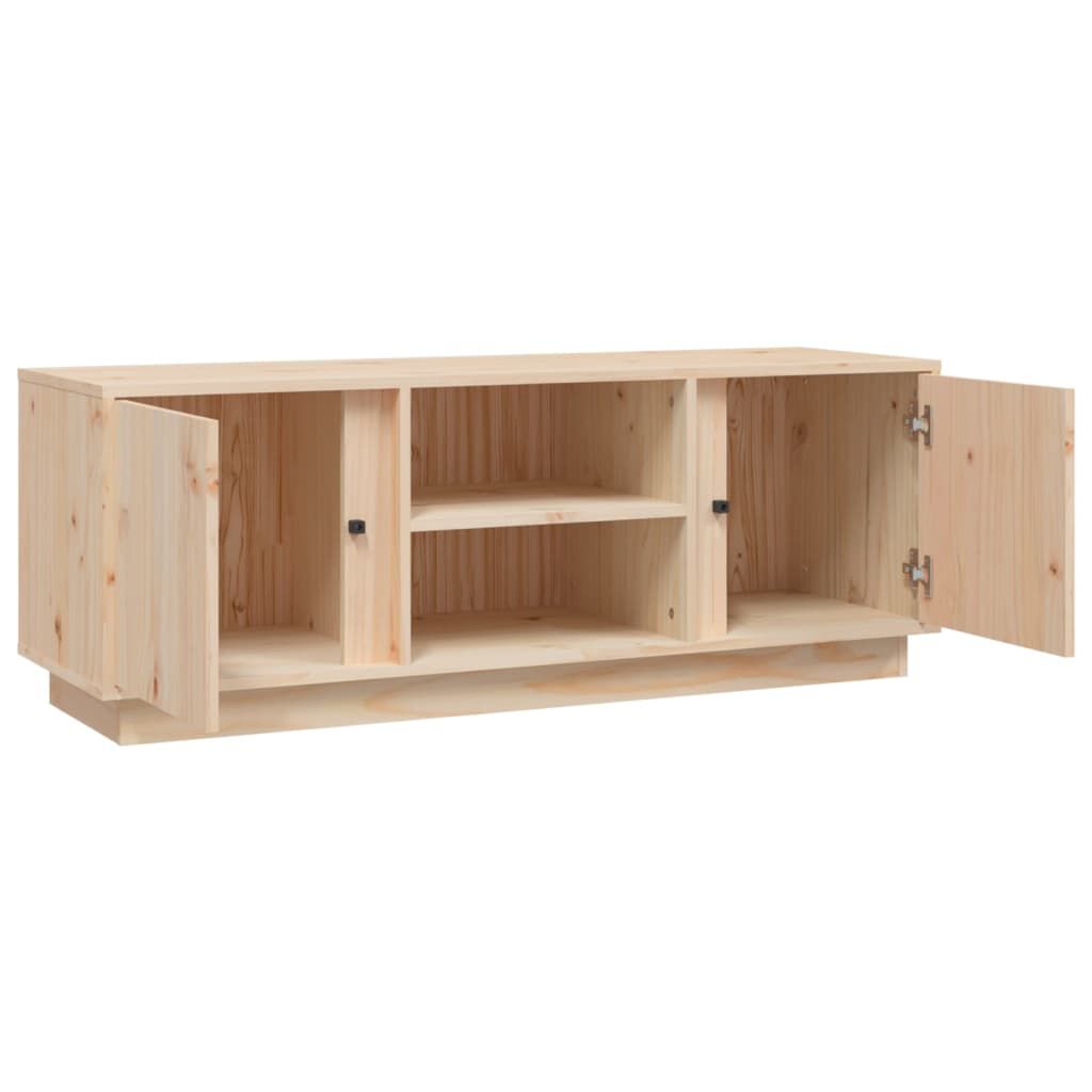 vidaXL Έπιπλο Τηλεόρασης 110 x 35 x 40,5 εκ. από Μασίφ Ξύλο Πεύκου