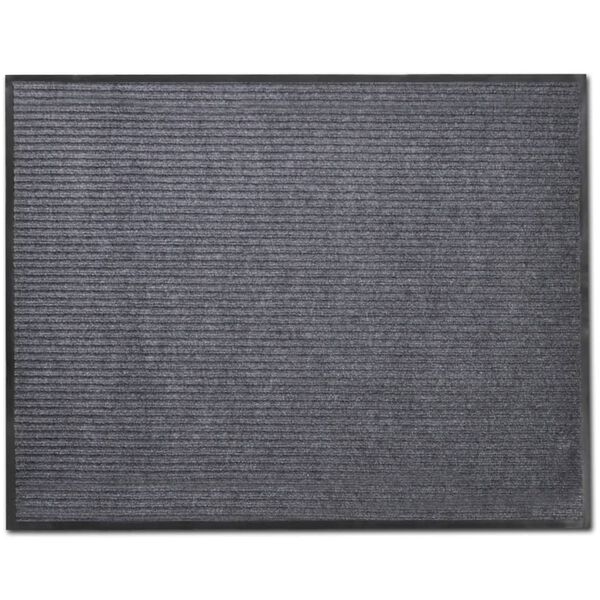vidaXL Χαλάκια Πόρτας 2 Τεμ. Γκρι 90 x 60 εκ. από PVC