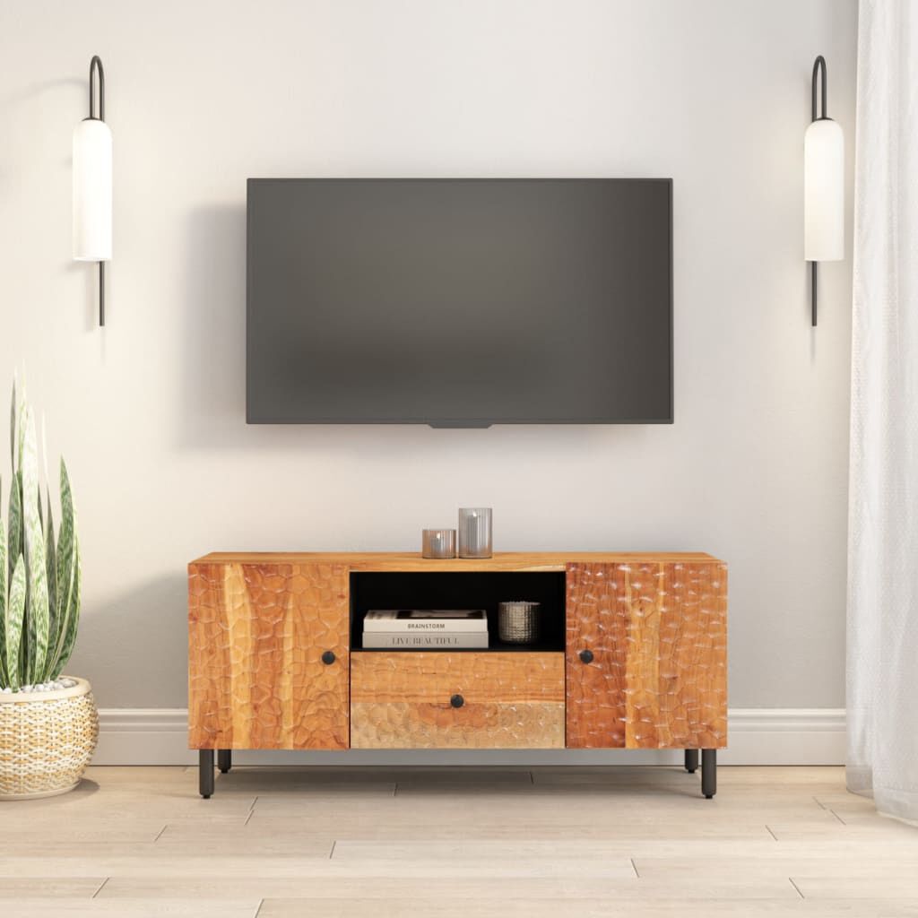 vidaXL Έπιπλο Τηλεόρασης 105 x 33 x 46 εκ. από Μασίφ Ξύλο Ακακίας