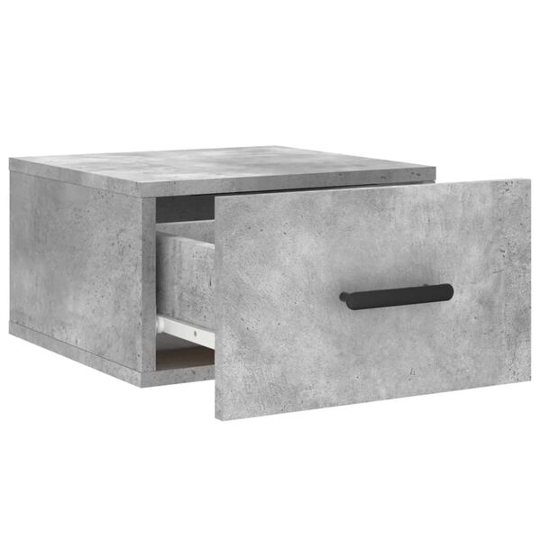 vidaXL Κομοδίνο Επιτοίχιο Γκρι Σκυροδέματος 35 x 35 x 20 εκ.