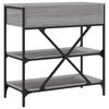 vidaXL Τραπέζι Κονσόλα Γκρι Sonoma 75x34,5x75 εκ. Επεξεργασμένο Ξύλο