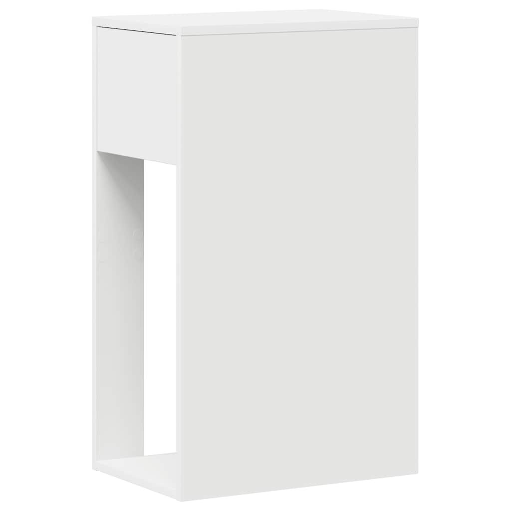 vidaXL Πύργος υπολογιστή με συρτάρι Λευκό 30x44x74 cm