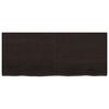 vidaXL Επιφάνεια Τραπεζιού Σκούρο Καφέ 120x50x(2-4)εκ Επεξ. Μασίφ Δρυς