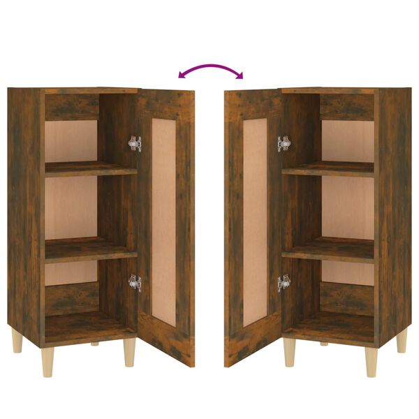 vidaXL Ντουλάπι Καπνιστή Δρυς 34,5 x 34 x 90 εκ. Επεξεργασμένο Ξύλο