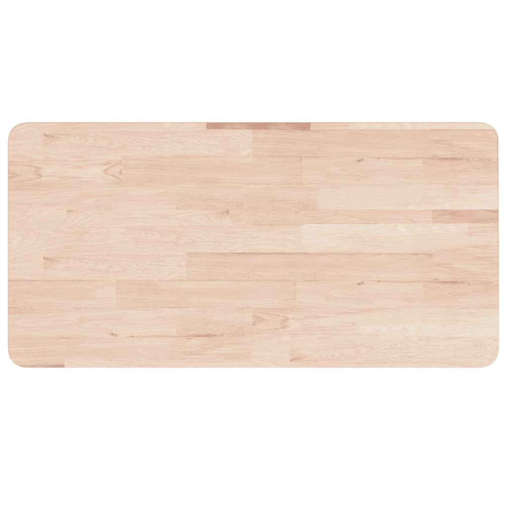 vidaXL Πάγκος Εργασίας Ορθογώνιος 100x60x83 εκ. από Μασίφ Ξύλο Δρυός