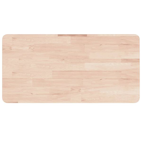 vidaXL Πάγκος Εργασίας Ορθογώνιος 100x60x83 εκ. από Μασίφ Ξύλο Δρυός