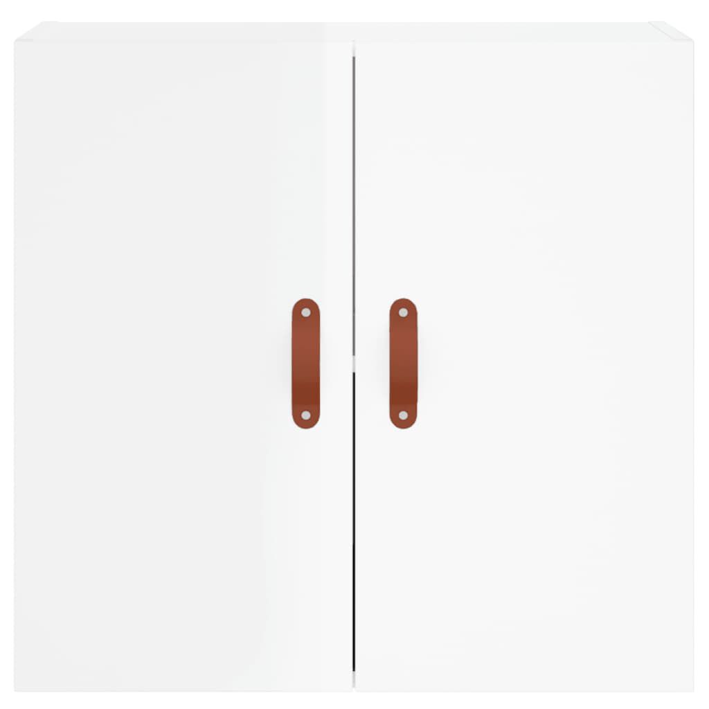 vidaXL Ντουλάπι Τοίχου Γυαλιστερό Λευκό 60x31x60 εκ Επεξεργασμένο Ξύλο