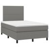vidaXL &Kappa;&rho;&epsilon;&beta;ά&tau;&iota; Boxspring &mu;&epsilon; &Sigma;&tau;&rho;ώ&mu;&alpha; & LED &Sigma;&kappa;.&Gamma;&kappa;&rho;&iota; 120x200 &epsilon;&kappa; &Upsilon;&phi;&alpha;&sigma;&mu;ά&tau;&iota;&nu;&omicron;