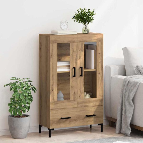 vidaXL Highboard Artisan Oak 69,5 x 31 x 115 &epsilon;&kappa;. &Epsilon;&pi;&epsilon;&xi;&epsilon;&rho;&gamma;&alpha;&sigma;&mu;έ&nu;&omicron; &xi;ύ&lambda;&omicron;