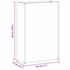 vidaXL Σχέδιο & βάση αποθήκευσης Λευκό 28 x 12 x 41 εκ Μέταλλο