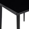vidaXL Τραπεζαρία Κήπου Μαύρη 200 x 100 x 74 εκ. από Ατσάλι και Γυαλί