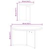 vidaXL Τραπεζάκι σαλονιού 2 pcs Λευκό 49 x 49 x 28 εκ