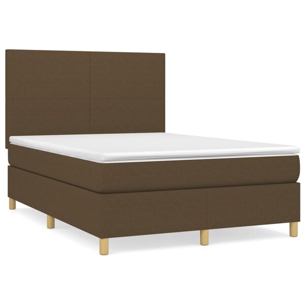 vidaXL &Kappa;&rho;&epsilon;&beta;ά&tau;&iota; Boxspring &mu;&epsilon; &Sigma;&tau;&rho;ώ&mu;&alpha; &Sigma;&kappa;&omicron;ύ&rho;&omicron; &Kappa;&alpha;&phi;έ 140x190 &epsilon;&kappa;. &Upsilon;&phi;&alpha;&sigma;&mu;ά&tau;&iota;&nu;&omicron;