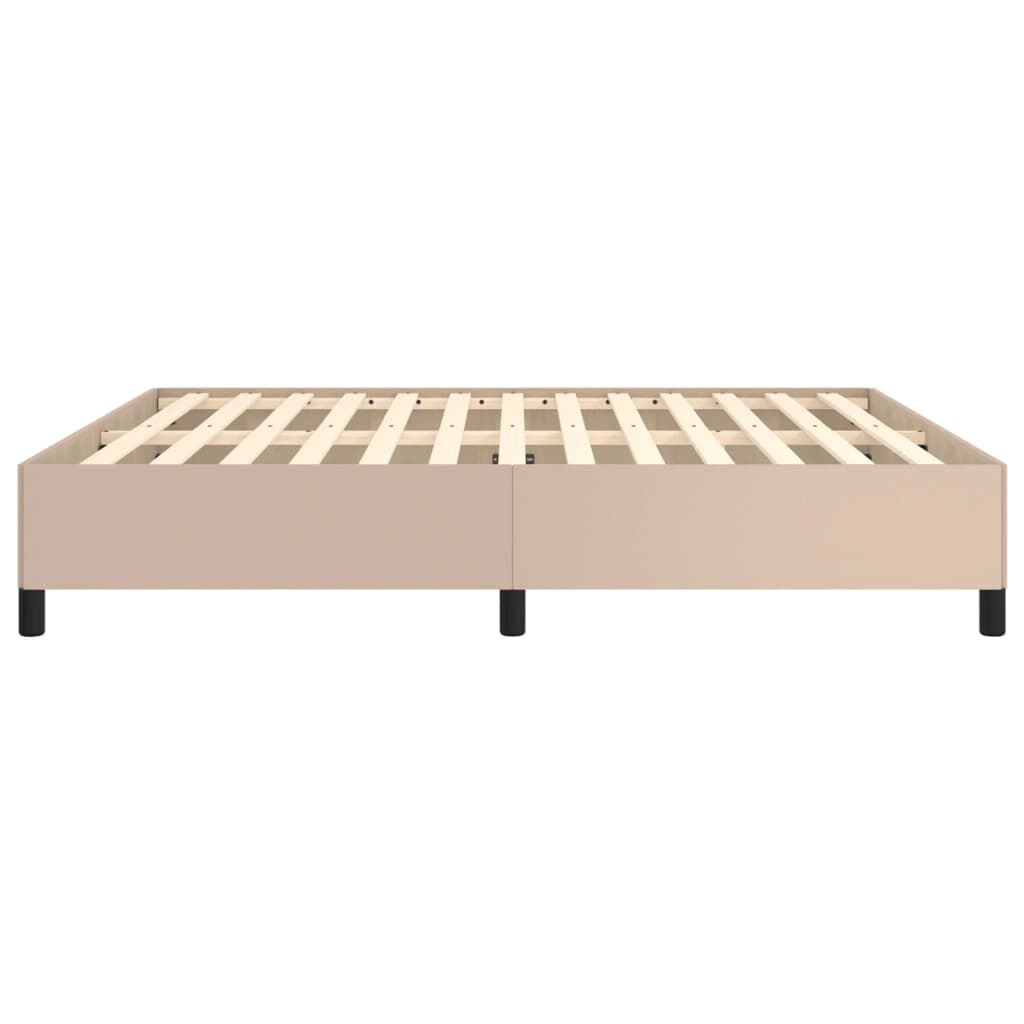 vidaXL Πλαίσιο Κρεβατιού Καπουτσίνο 180x200 εκ. από Συνθετικό Δέρμα