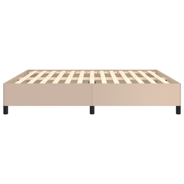 vidaXL Πλαίσιο Κρεβατιού Καπουτσίνο 180x200 εκ. από Συνθετικό Δέρμα