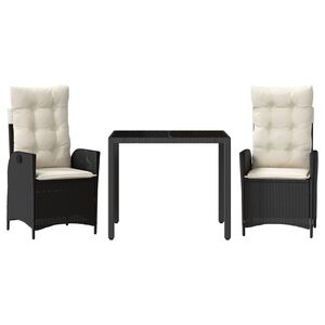 vidaXL &Sigma;&epsilon;&tau; &Tau;&rho;&alpha;&pi;&epsilon;&zeta;&alpha;&rho;ί&alpha;&sigmaf; &Kappa;ή&pi;&omicron;&upsilon; 3 &tau;&epsilon;&mu;. &Mu;&alpha;ύ&rho;&omicron; &Sigma;&upsilon;&nu;&theta;&epsilon;&tau;&iota;&kappa;ό &Rho;&alpha;&tau;ά&nu; &mu;&epsilon; &Mu;&alpha;&xi;&iota;&lambda;ά&rho;&iota;&alpha;