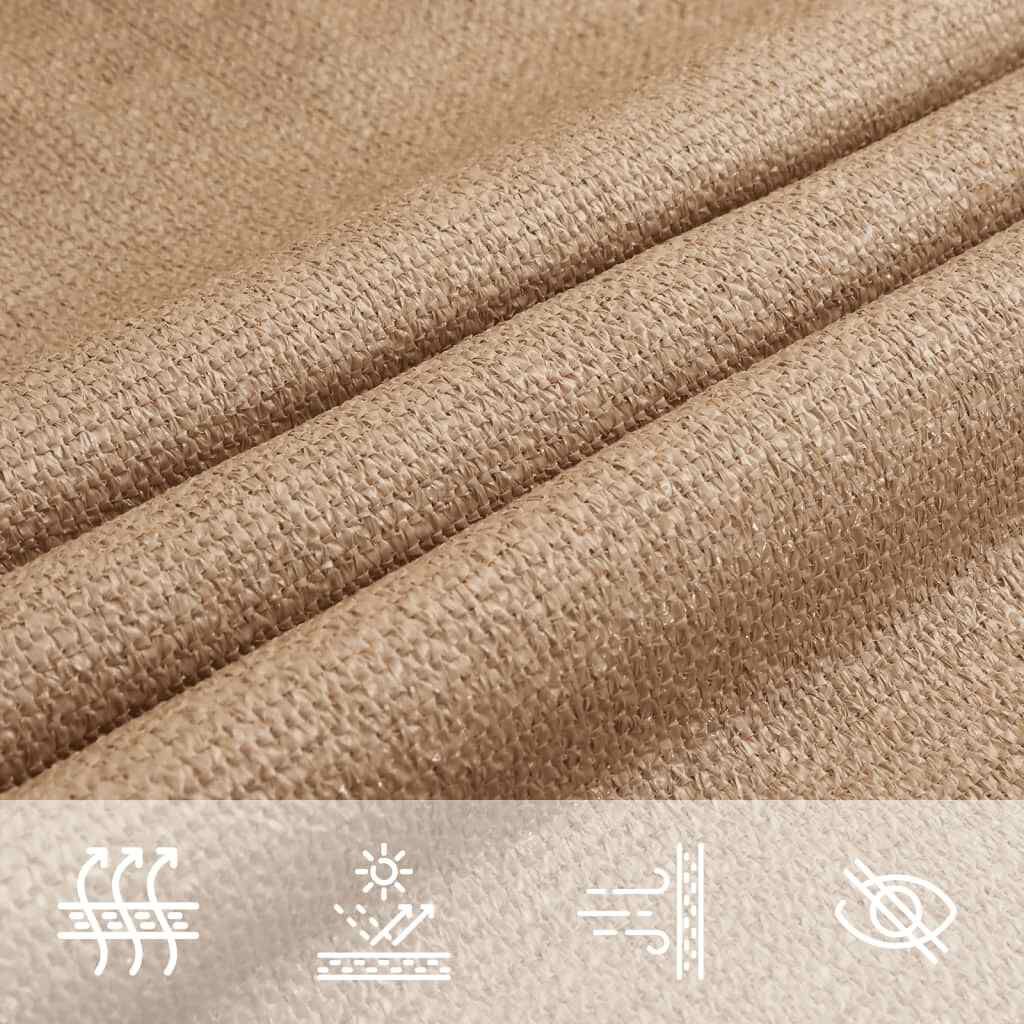 vidaXL Πανί Σκίασης Taupe 2 x 3,5 μ. από HDPE 160 γρ./μ²