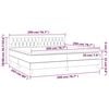 vidaXL &Kappa;&rho;&epsilon;&beta;ά&tau;&iota; Boxspring &mu;&epsilon; &Sigma;&tau;&rho;ώ&mu;&alpha; &Sigma;&kappa;&omicron;ύ&rho;&omicron; &Gamma;&kappa;&rho;&iota; 200x200 &epsilon;&kappa;. &Upsilon;&phi;&alpha;&sigma;&mu;ά&tau;&iota;&nu;&omicron;