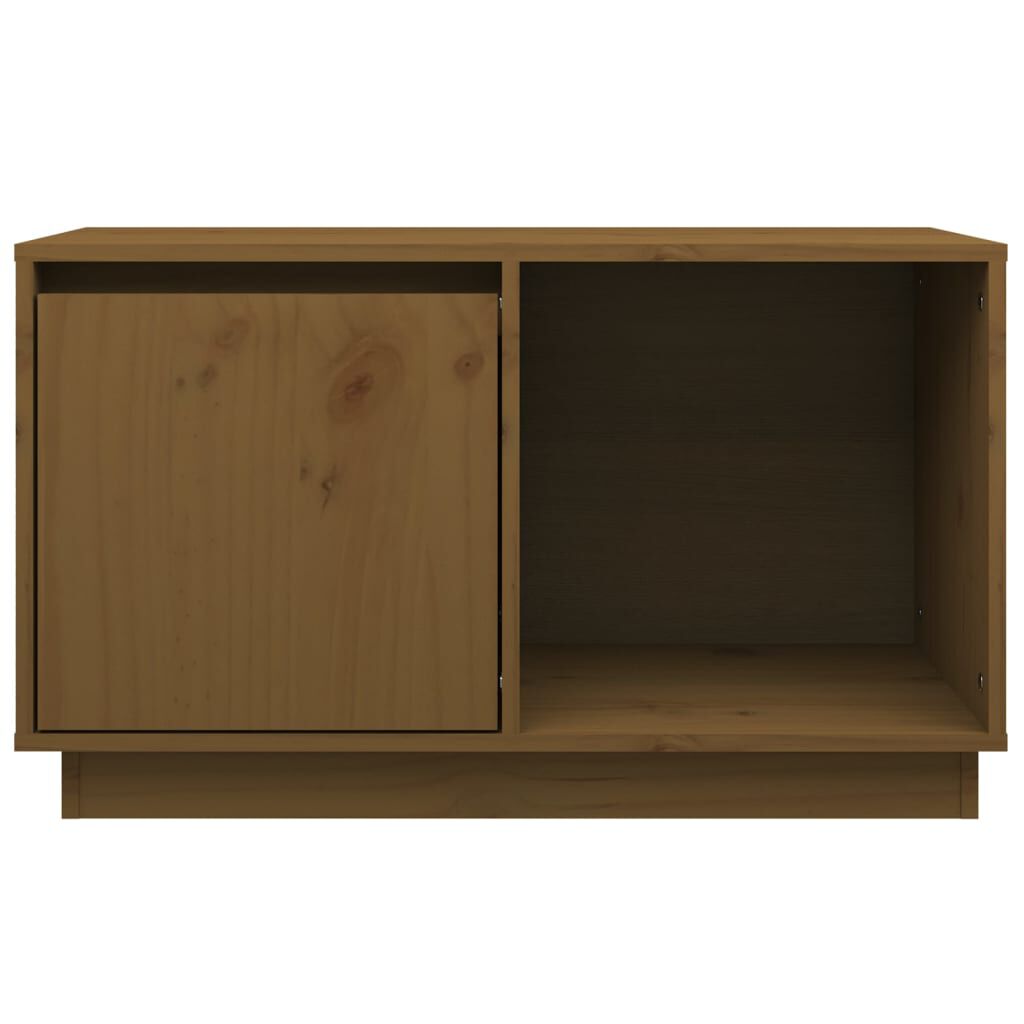 vidaXL Έπιπλο Τηλεόρασης Μελί 74 x 35 x 44 εκ. από Μασίφ Ξύλο Πεύκου