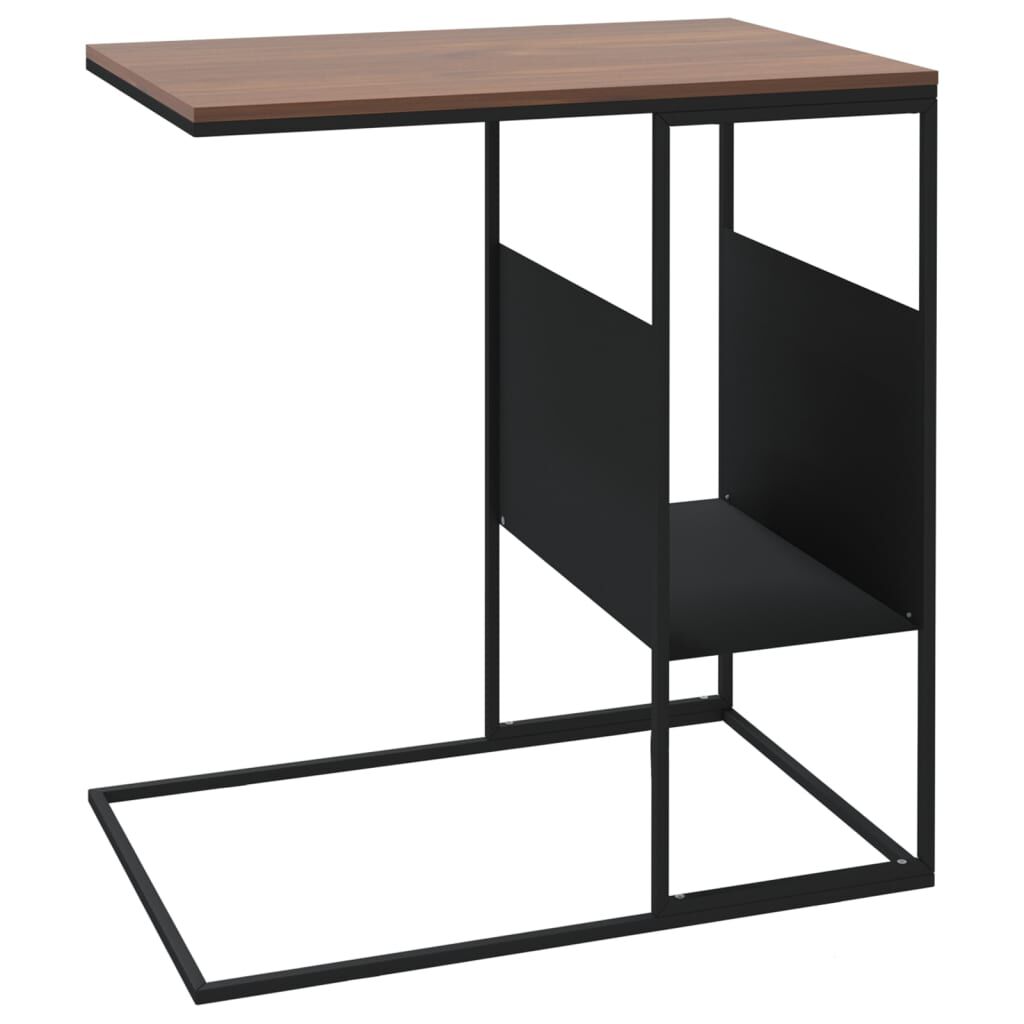vidaXL Τραπέζι Βοηθητικό Μαύρο 55x36x59,5 εκ. από Επεξεργασμένο Ξύλο