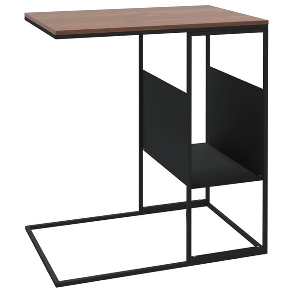 vidaXL Τραπέζι Βοηθητικό Μαύρο 55x36x59,5 εκ. από Επεξεργασμένο Ξύλο