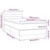 vidaXL &Kappa;&rho;&epsilon;&beta;ά&tau;&iota; Boxspring &mu;&epsilon; &Sigma;&tau;&rho;ώ&mu;&alpha; &Sigma;&kappa;&omicron;ύ&rho;&omicron; &Pi;&rho;ά&sigma;&iota;&nu;&omicron; 90x200 &epsilon;&kappa;. &Beta;&epsilon;&lambda;&omicron;ύ&delta;&iota;&nu;&omicron;