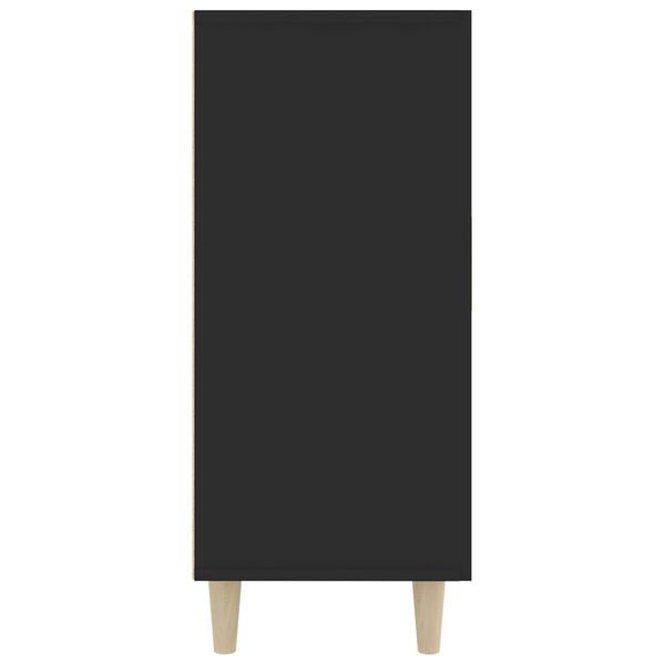 vidaXL Ντουλάπι Μαύρο 90 x 34 x 80 εκ. από Επεξεργασμένο Ξύλο