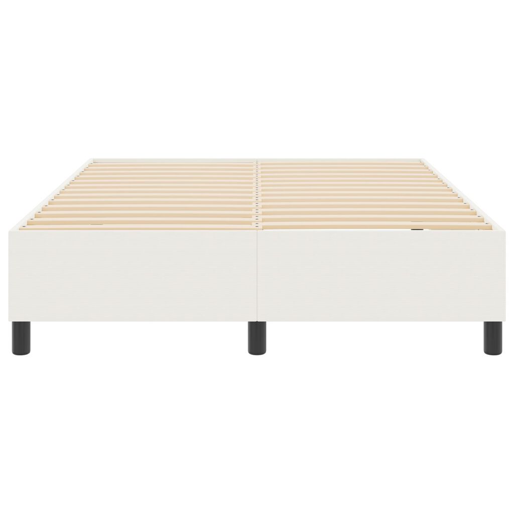 vidaXL Κρεβάτι με ελατήρια Κρεμ 160x200 εκ. από ύφασμα καρδουμελ
