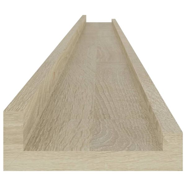 vidaXL Ράφια Τοίχου 4 τεμ. Sonoma Δρυς 115 x 9 x 3 εκ.