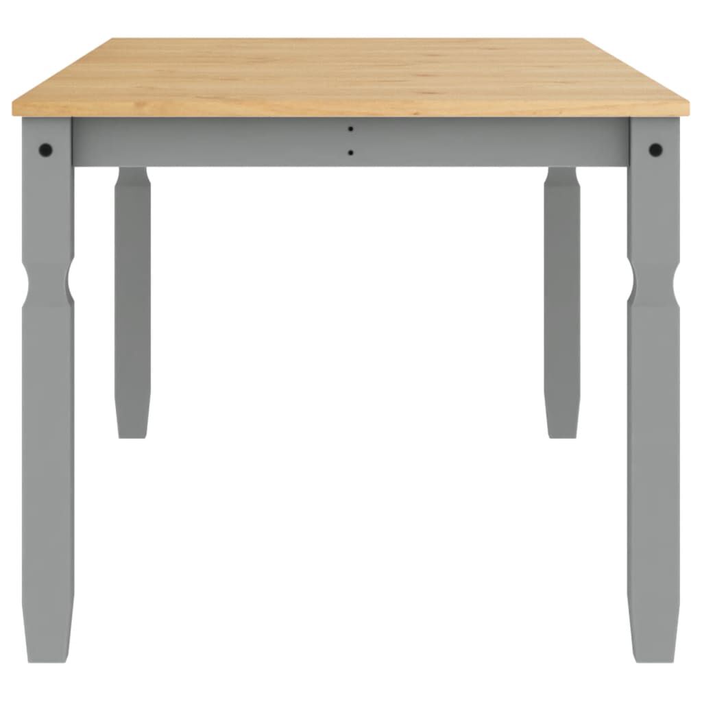 vidaXL Τραπεζαρία Corona Γκρι 180 x 90 x 75 εκ. από Μασίφ Ξύλο Πεύκου