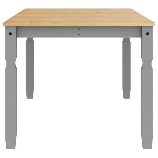 vidaXL Τραπεζαρία Corona Γκρι 180 x 90 x 75 εκ. από Μασίφ Ξύλο Πεύκου