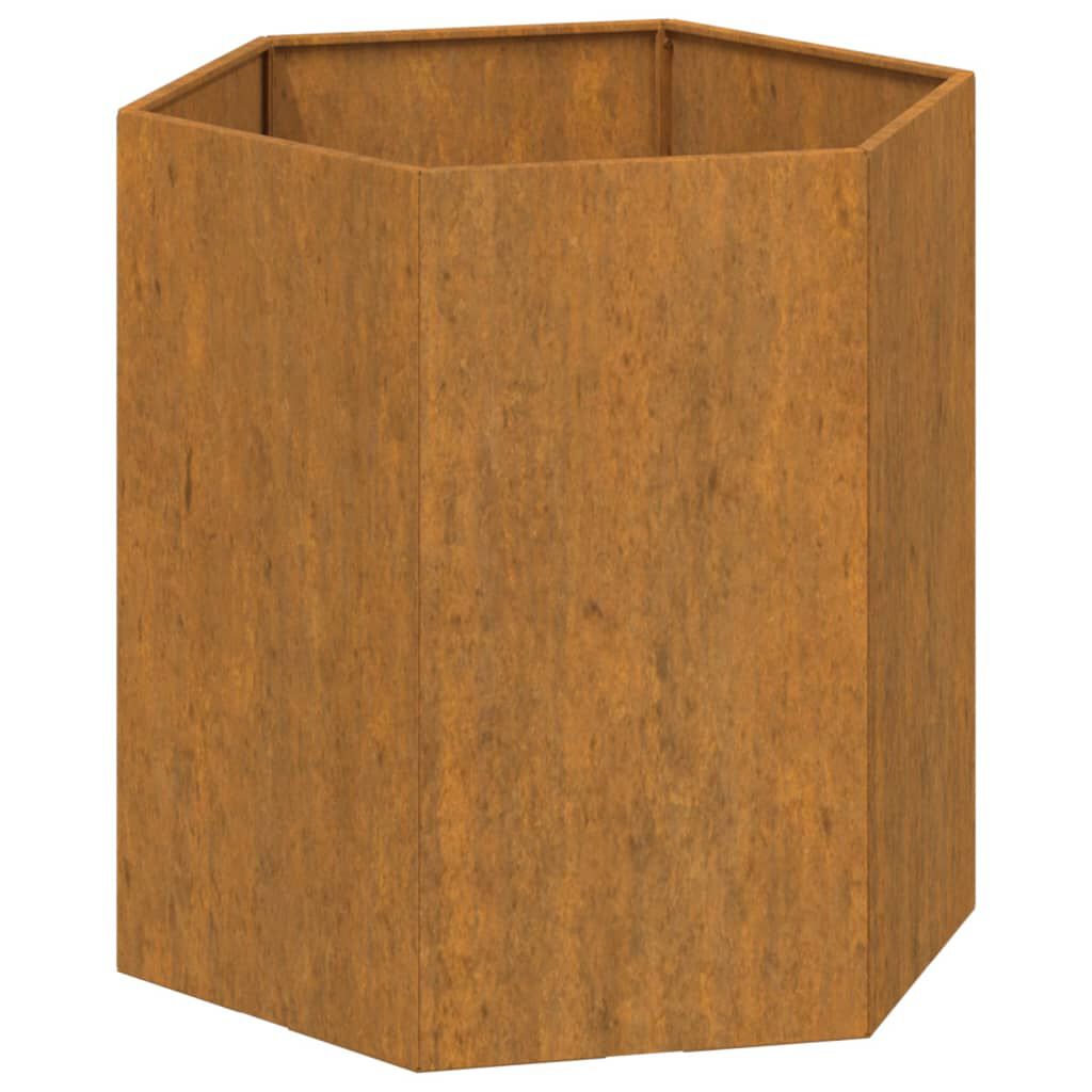 vidaXL Ζαρντινιέρα Σκουρ. 40 x 40 x 45 εκ. Ατσάλι Σκληρυθέν στον Αέρα