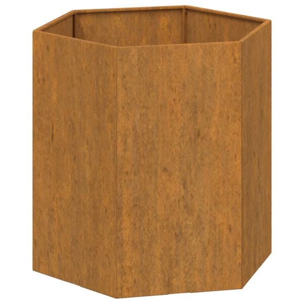 vidaXL Ζαρντινιέρα Σκουρ. 40 x 40 x 45 εκ. Ατσάλι Σκληρυθέν στον Αέρα