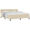 vidaXL &Kappa;&rho;&epsilon;&beta;ά&tau;&iota; &mu;&epsilon; &epsilon;&lambda;&alpha;&tau;ή&rho;&iota;&alpha; &mu;&epsilon; &kappa;&epsilon;&phi;&alpha;&lambda;ά&rho;&iota; &Kappa;&rho;&epsilon;&mu; 200 x 180 cm ύ&phi;&alpha;&sigma;&mu;&alpha;