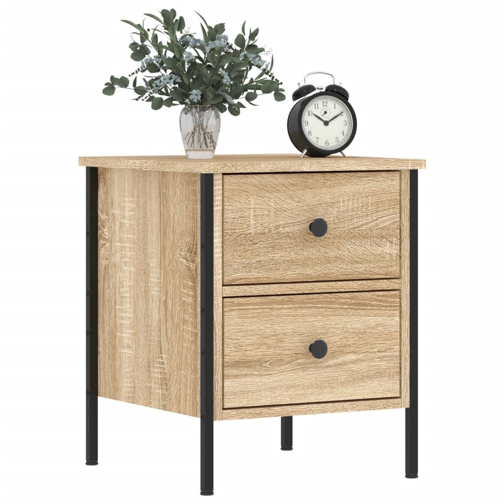 vidaXL Κομοδίνα 2 Τεμ. Sonoma Δρυς 40x42x50 εκ. από Επεξεργασμένο Ξύλο
