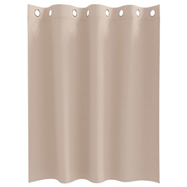 vidaXL &Kappa;&omicron;&upsilon;&rho;&tau;ί&nu;&epsilon;&sigmaf; &Mu;&alpha;ύ&rho;&eta;&sigmaf; Ύ&phi;&alpha;&nu;&sigma;&eta;&sigmaf; &mu;&epsilon; &Delta;&alpha;&chi;&tau;&upsilon;&lambda;ί&delta;&iota;&alpha; 2 pcs Taupe 140 x 140 cm