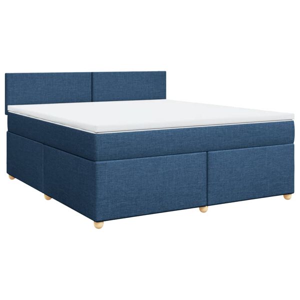 vidaXL &Kappa;&rho;&epsilon;&beta;ά&tau;&iota; Boxspring &mu;&epsilon; &Sigma;&tau;&rho;ώ&mu;&alpha; &Mu;&pi;&lambda;&epsilon; 180x200 &epsilon;&kappa;. &Upsilon;&phi;&alpha;&sigma;&mu;ά&tau;&iota;&nu;&omicron;
