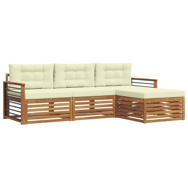 vidaXL &Sigma;&epsilon;&iota;&rho;ά &Kappa;&alpha;&nu;&alpha;&pi;έ &Epsilon;&xi;&omega;&tau;&epsilon;&rho;&iota;&kappa;&omicron;ύ &mu;&epsilon; &mu;&alpha;&xi;&iota;&lambda;ά&rho;&iota; 4 pcs &Phi;&upsilon;&sigma;&iota;&kappa;ό &kappa;&alpha;&iota; &Kappa;&rho;έ&mu;&alpha;