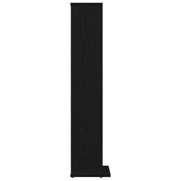 ντουλάπι CD vidaXL Μαύρη δρυς 21x20x88 cm Κατασκευασμένο ξύλο