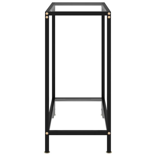 vidaXL Τραπέζι Κονσόλα Διαφανές 60 x 35 x 75 εκ. από Ψημένο Γυαλί
