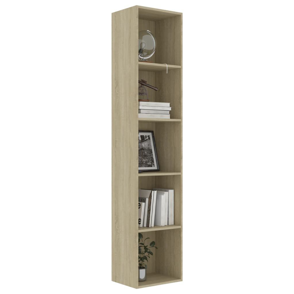 vidaXL Βιβλιοθήκη Χρώμα Sonoma Δρυς 40 x 30 x 189 εκ. Επεξ. Ξύλο
