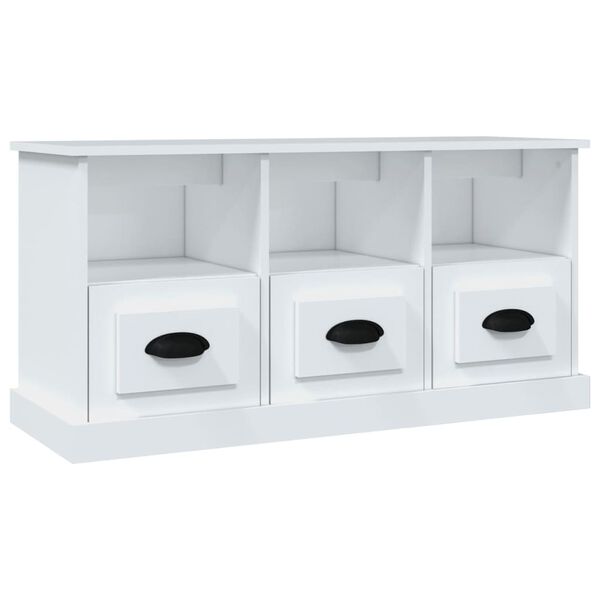 vidaXL Έπιπλο Τηλεόρασης Λευκό 100 x 35 x 50 εκ. Επεξεργασμένο Ξύλο