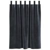vidaXL Κουρτίνες με κουρτίνες 2 pcs Σκούρο Γκρι 140 x 140 cm Βελούδο