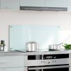 vidaXL Πλάτη Κουζίνας Λευκή 90 x 40 εκ. από Ψημένο Γυαλί